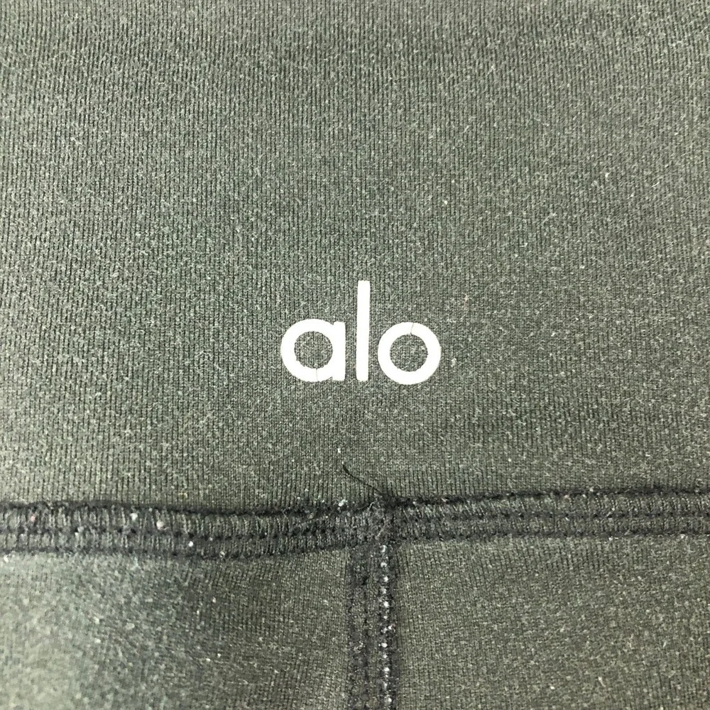 Alo Yoga Leggings Pants Womens XS Gray White Abstract Pattern Full‎ Length